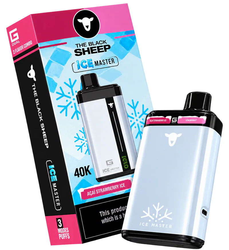 Pod descartável Black Sheep Ice Master 40K dual flavor 40000 puffs ice