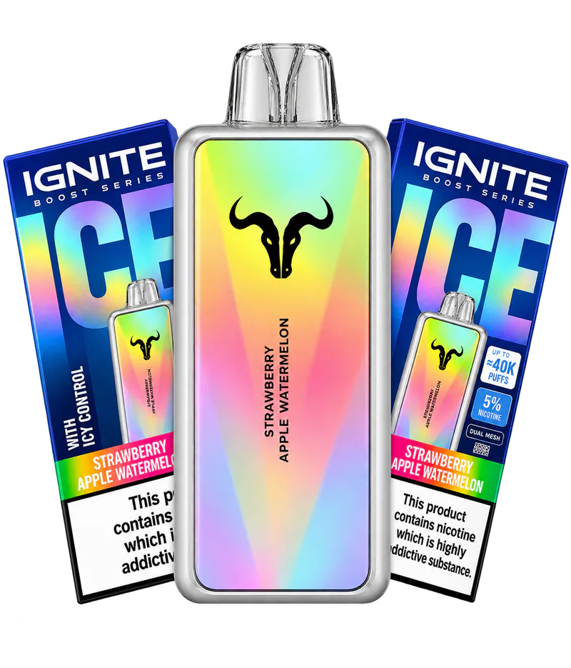 Pod descartável Ignite V400 Ice Ultra Slim 40K 40000 puffs gelado fino